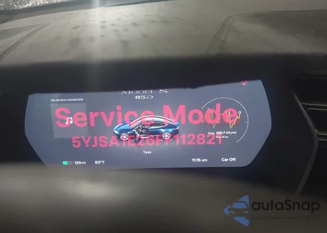 2015 Tesla Model S 70D/85D/P85D from USA, damaged, VIN 5YJSA1E26FF112821